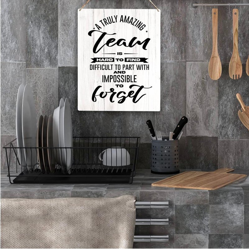 YCYD A Truly Amazing Wooden Hanging Sign Appreciation Gifts for Coworkers & Employees - Thank You Birthday Gift for Women & Men - Teachers - 8 x 10 inches - Image 4